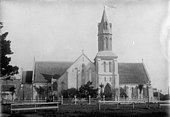 The original St Paul's building, photographed in the 1880s Original St Paul's Auckland 1880s.jpg