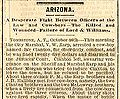 Press coverage of the gunfight at the O.K. Corral