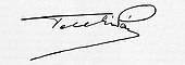signature de Pál Teleki