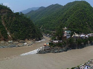 Mouth of the Mandakini into the Alaknanda