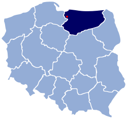 Розташування міста Ельблонг