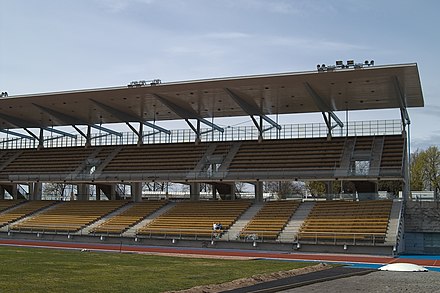 Le stade Paavo Nurmi de Turku où se déroula le match Tchécoslovaquie - Finlande.