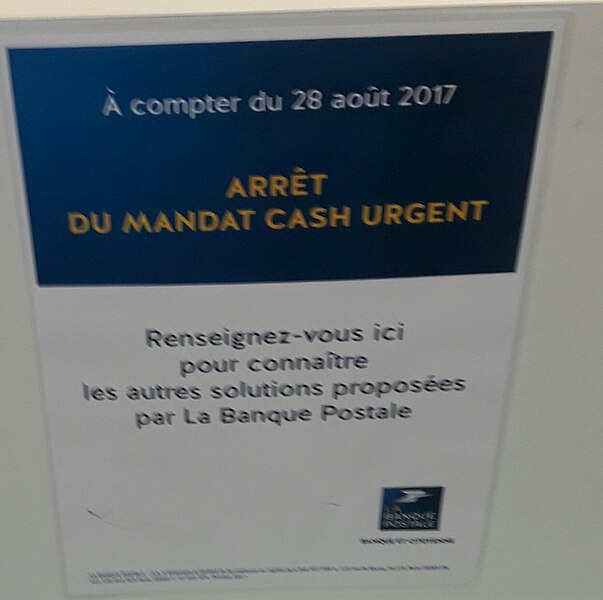 File:Panneau affichage fin des mandat cash.jpg