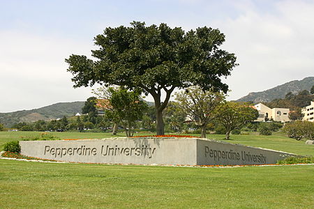 The southeast corner of Pepperdine's Malibu campus (2007)