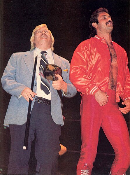 File:Percy Pringle III and Rick Rude, June 1985.jpg