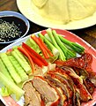 'Pet yang' is Thai for the Cantonese red roast duck, here served as if it were Peking duck