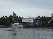 PNP Maritime Group patrol boat on the Iloilo River, Iloilo City Philippine National Police boat in Iloilo River.JPG