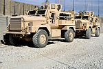 Pierwsza partia 30 pojazdów typu MRAP 4x4 Cougar rozpoczęła służbę w PKW Afganistan.jpg