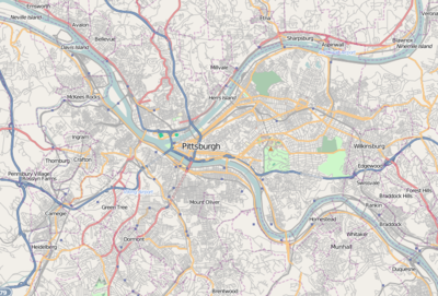 Location map Pittsburgh