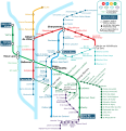 svg map ot the metro network