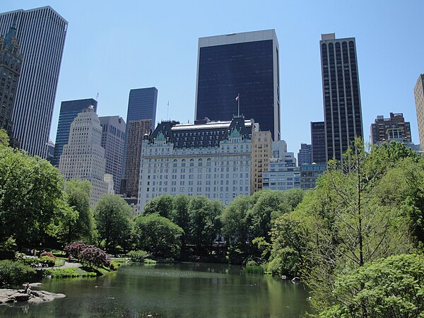 The Plaza and its International Modern style neighbors as seen in the film.