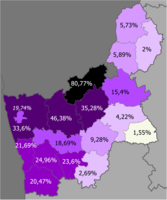 Polacy      >50%      30–50%      20–30%      10–20%      5–10%      2–5%      <2%