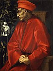 Cosimo de’ Medici. Postumes Gemälde von Jacopo da Pontormo, um 1519/1520. Florenz, Uffizien