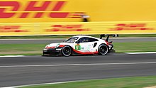 Bruni driving in the 2018 6 Hours of Silverstone. Porsche 911 RSR Bruni Silverstone 2018 Vale.jpg