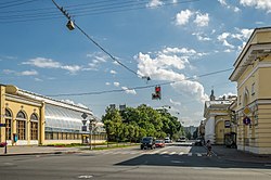 Uitzicht vanaf de Shpalernaya-straat