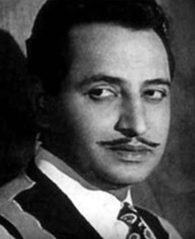 Pran in a 1954 publicity photo