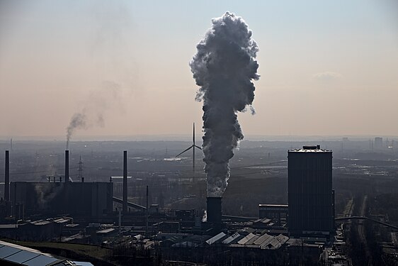 Coke plant Prosper, view from Tetraeder slagheap, Bottrop, Germany