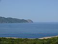 English: View north from defence towser on Punta de n'Amer