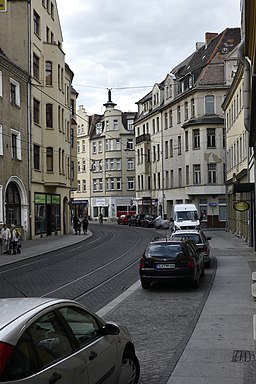 Rannische Straße Geschäfte Restaurants - südlich vom Markt - Halle (Saale) - panoramio