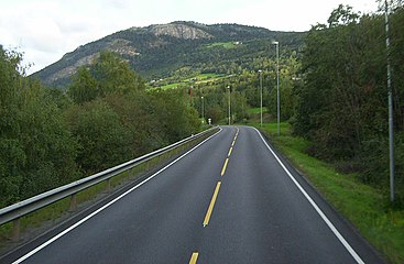 Asphalt road, somewhere in Norway