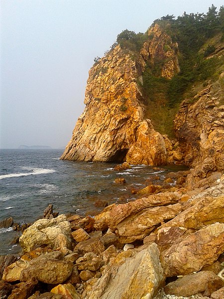 Rocky shore in Dalian, Liaoning