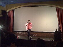 Funches performing in 2010 at the Clinton Street Theater, Portland, Oregon Ron Funches (5064296300).jpg