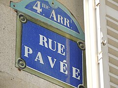 Plaque de la rue