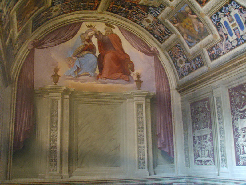 File:SMN Cappella dei Papi, Ridolfo del Ghirlandaio, assunzione della Vergine 6.JPG