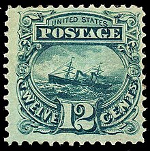 Adriatic was such a triumph of American shipbuilding that she was featured on an 1869 U.S. postage stamp SS Adriatic 1869-issue-12c.jpg