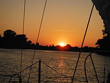 Sunset on Lake St. Clair Sailing sunset on Lake St. Clair.jpg