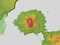 高精細デジタル地形データを利用した地形図