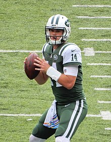 Quarterback Sam Darnold, the third overall pick of the 2018 NFL Draft, lasted just three seasons with the team before being traded. Sam Darnold (45165666971).jpg