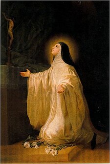 Svatá Luitgarda na Goyově obrazu