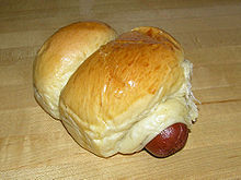 A sausage bun (cheung jai baau) from Hong Kong SausageBun.jpg