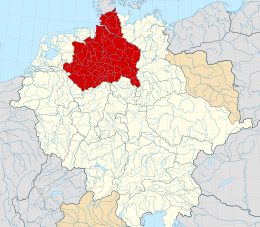 Ducato di Sassonia - Localizzazione