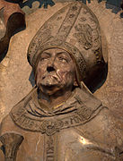Spätgotischer Stil: Bischof Rudolf II. von Scherenberg im Dom von Würzburg von Riemenschneider
