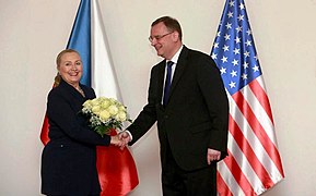 S americkou ministryní zahraničí Hillary Clintnovou