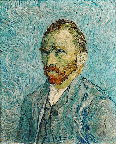 Autoportrait de Vincent van Gogh, 1889.