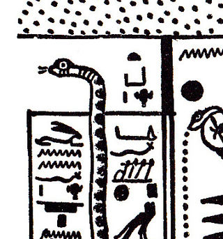 <span class="mw-page-title-main">Teka-her</span> Monstrous serpent from Egyptian mythology.