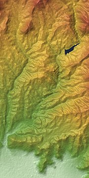 昇仙峡の位置（100x100内）