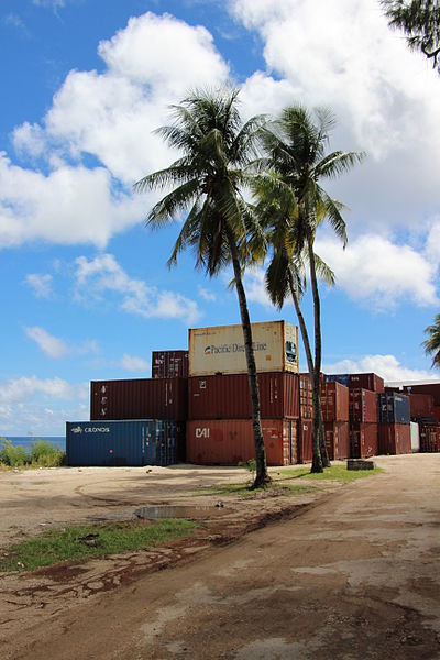 File:Shipping containers at the Nauru port, 30 May 2013. Photo- Matt Robertson - DFAT (12046384666).jpg