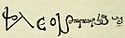 لئو یکم، شاه ارمنستان's signature