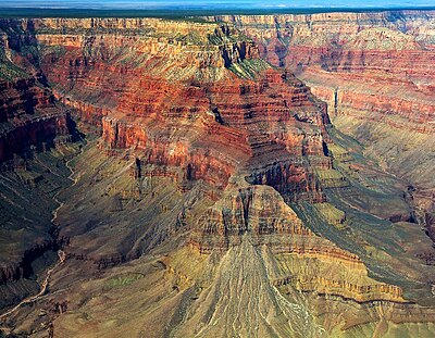 Diana Temple, with Marsh Butte centered below South Rim from the air.jpg