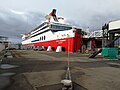 Spirit of Tasmania I am Devonport Ferry-Terminal nach dem Anlegen am 7. November 2019