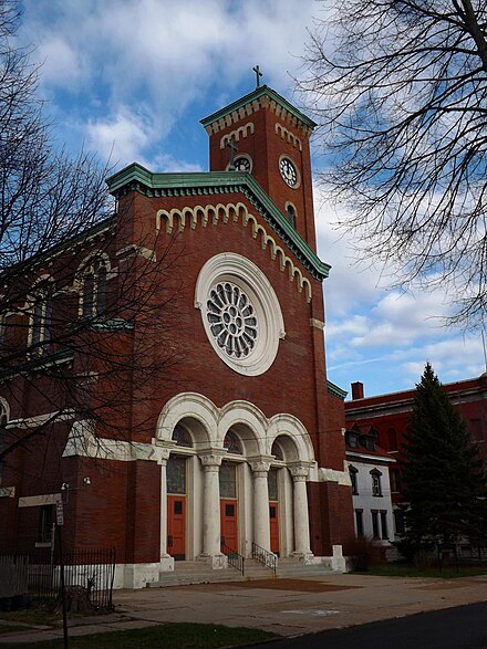 The gargantuan complex in Black Rock that was once St. Francis Xavier Catholic Church, which closed in 2007, is now the home of the Buffalo Religious Arts Center.