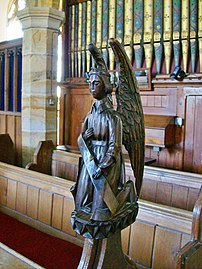 St Margaret, Horsmonden, bench end.JPG