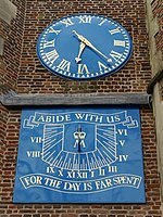 Clock at St Mary's Church St Mary's Church, Barnes 14.JPG