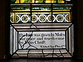 Stained-glass window from the 1630s inside the Church of Saint Lawrence in Morden. [56]