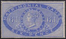 Stamp-6d Matrimonial Cause revenue stamp.jpg
