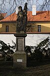 Statue of Saint Florian at Masaryk square in Třebíč, Třebíč District.jpg